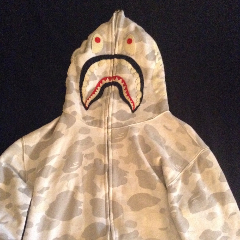Bape glow in the dark full zip hoodie